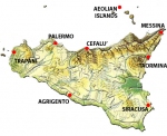 Map of sicilia