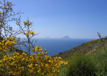 View from aeolian islands