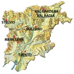 Map of trentino Map of trentino
